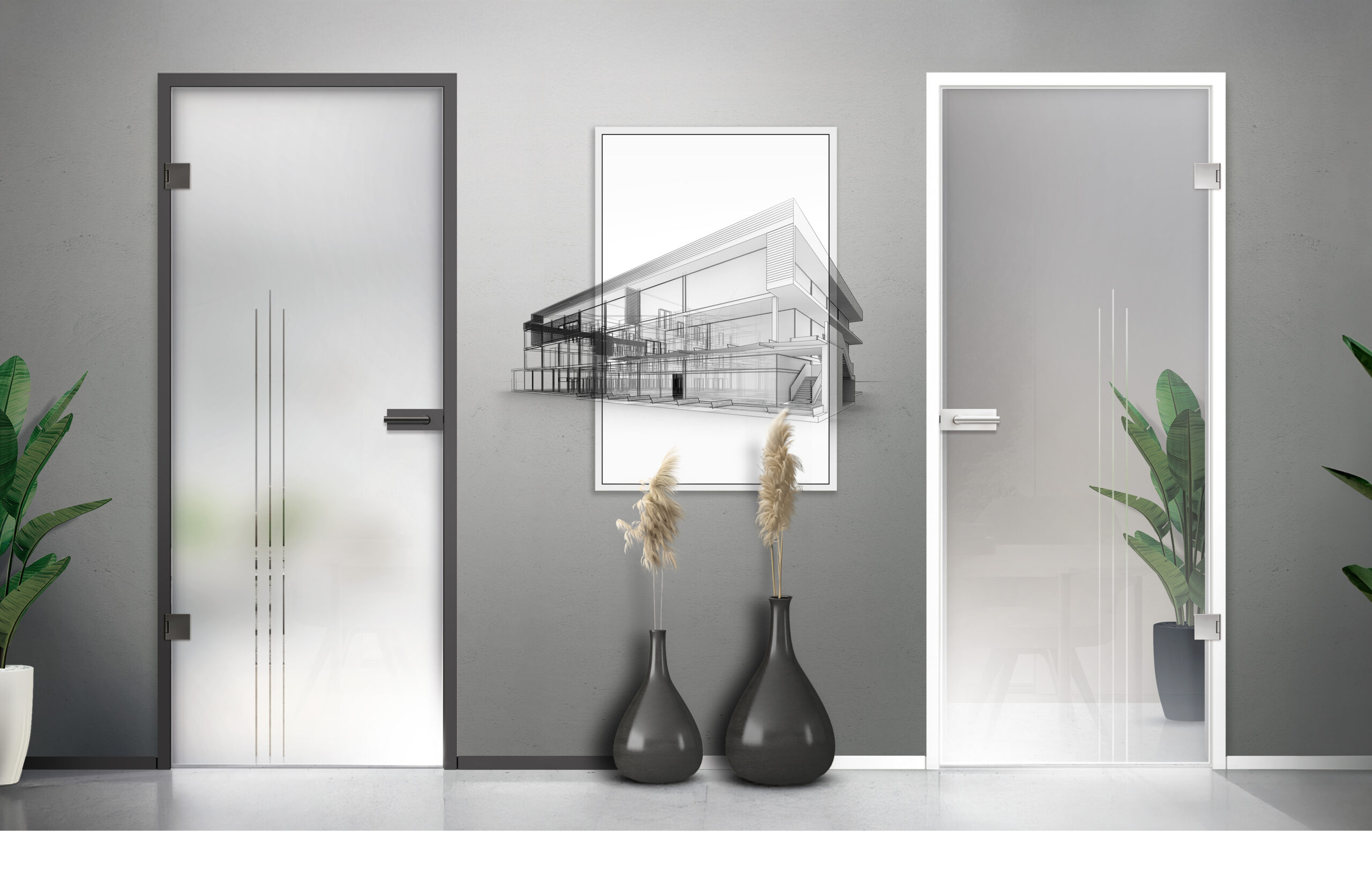 Dante Motiv klar, Fläche klar und Motiv matt, Fläche klar