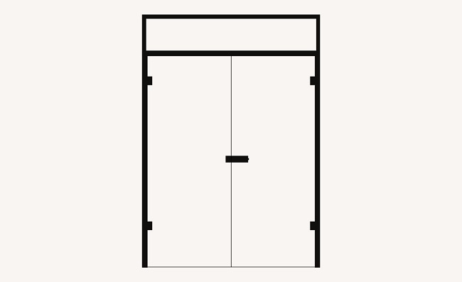 2-flg. mit Oberlicht