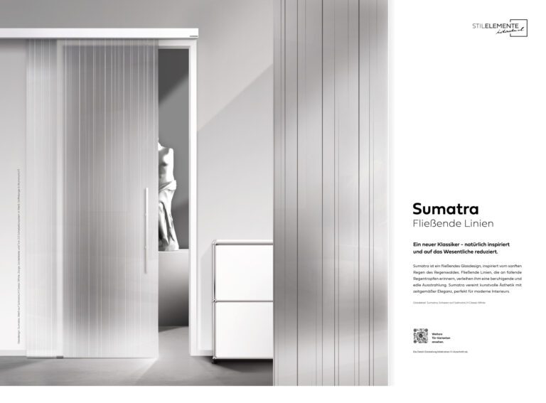 Sumatra in Schwarz auf Satinato