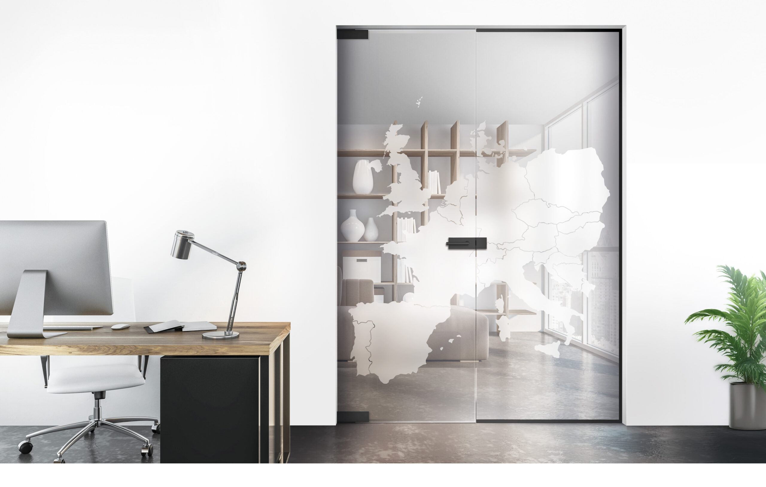 Terra Europa Motiv matt, Fläche klar