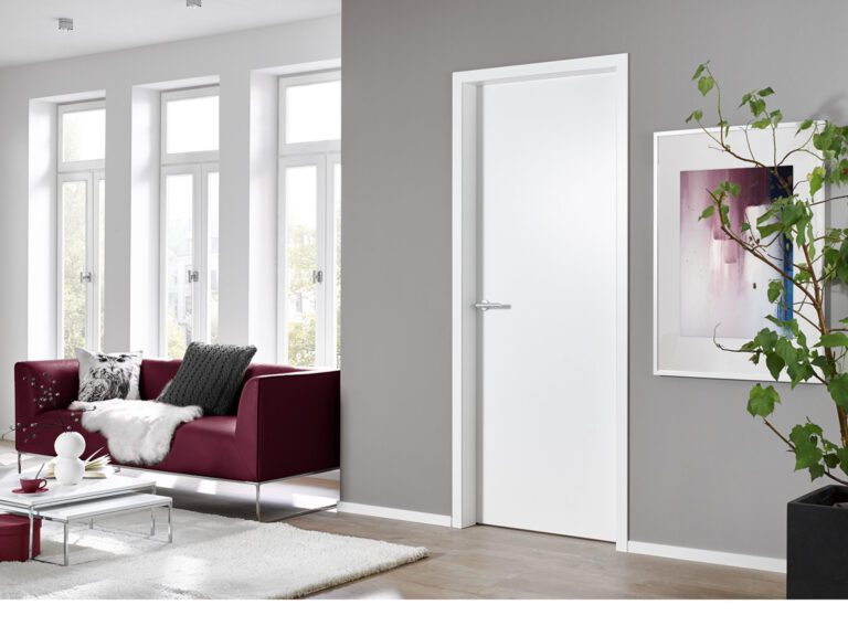 Zarge in Weiß ähnl. RAL 9016