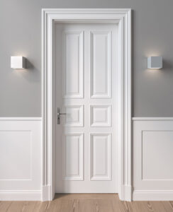 Tür D.09 mit Profil 3, Zarge Z.03
Drücker BK.9 Langschild