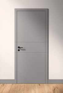 Tür und Zarge G.01S
Farbe »softmatt« RAL 7036, Drücker BK.10, flächenbündig