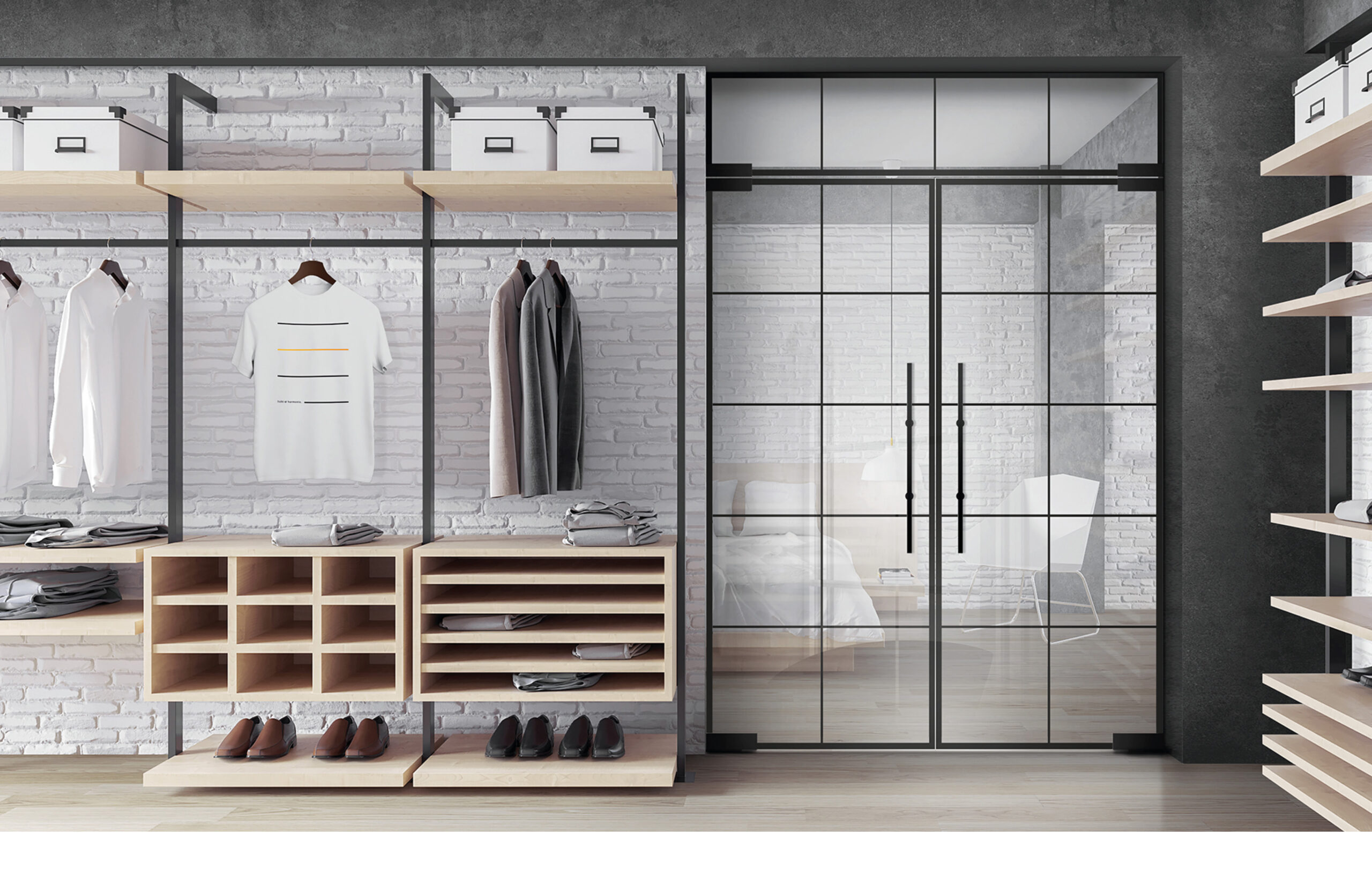 linesPlus Typ 10 in Schwarz auf Klarglas