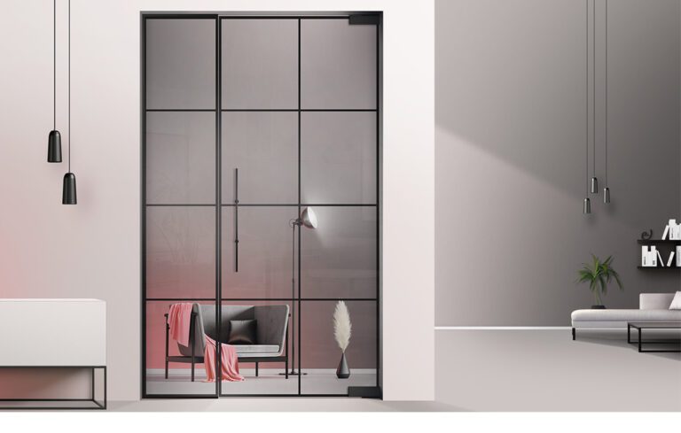 linesPlus Typ 8 in Schwarz auf Klarglas