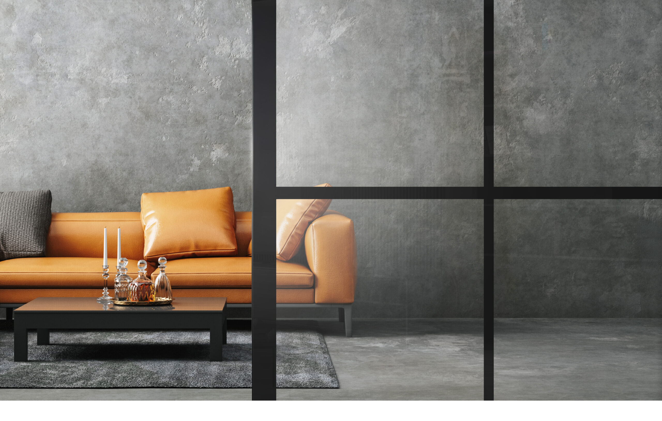 linesPlus in Schwarz auf Klarglas