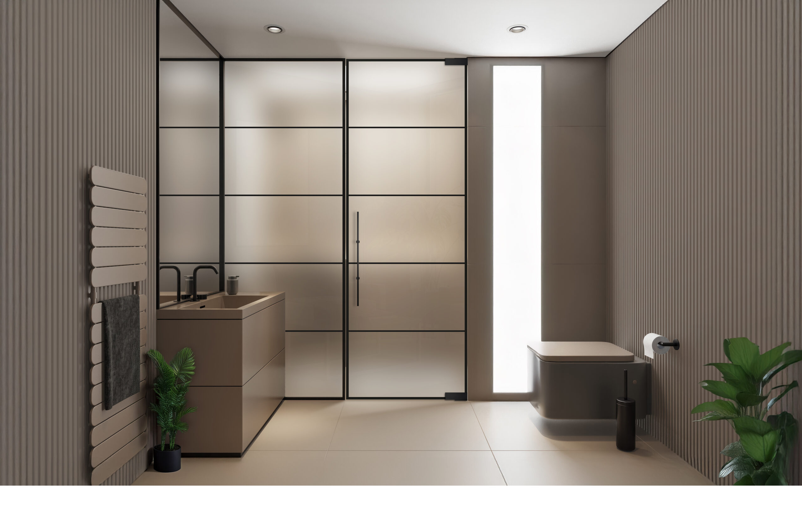 linesPlus Typ 5 in Schwarz auf Satinato