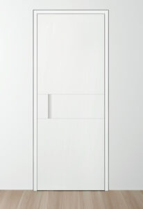 Look 3.1 mit Zarge duo 55, wandbündig
Farbe Weiß, RAL 9016