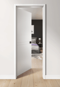 Look 4.2 mit Zarge duo 55
Farbe Weiß, RAL 9016, Griff Schwarz