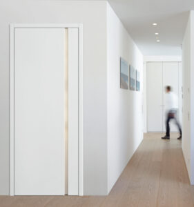 Look 2.1L mit Zarge duo 55
Weiß, RAL 9016, Griffband Glas satiniert