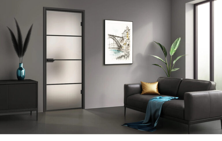 loftPlus_Typ_4_SatinatoLH_mit_Aluminiumprofil_in_Schwarz