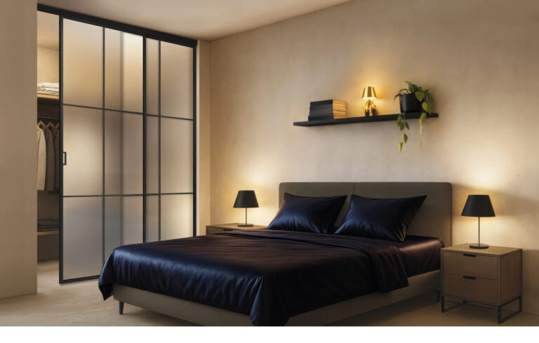 loftPlus_Typ_6_Satinato_Typ_6_mit_Aluminiumprofil_in_schwarz