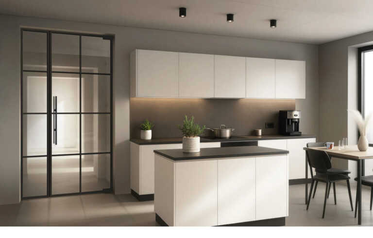 loftPlus_Typ_8_Klarglas_mit_Aluminiumprofil_in_schwarz